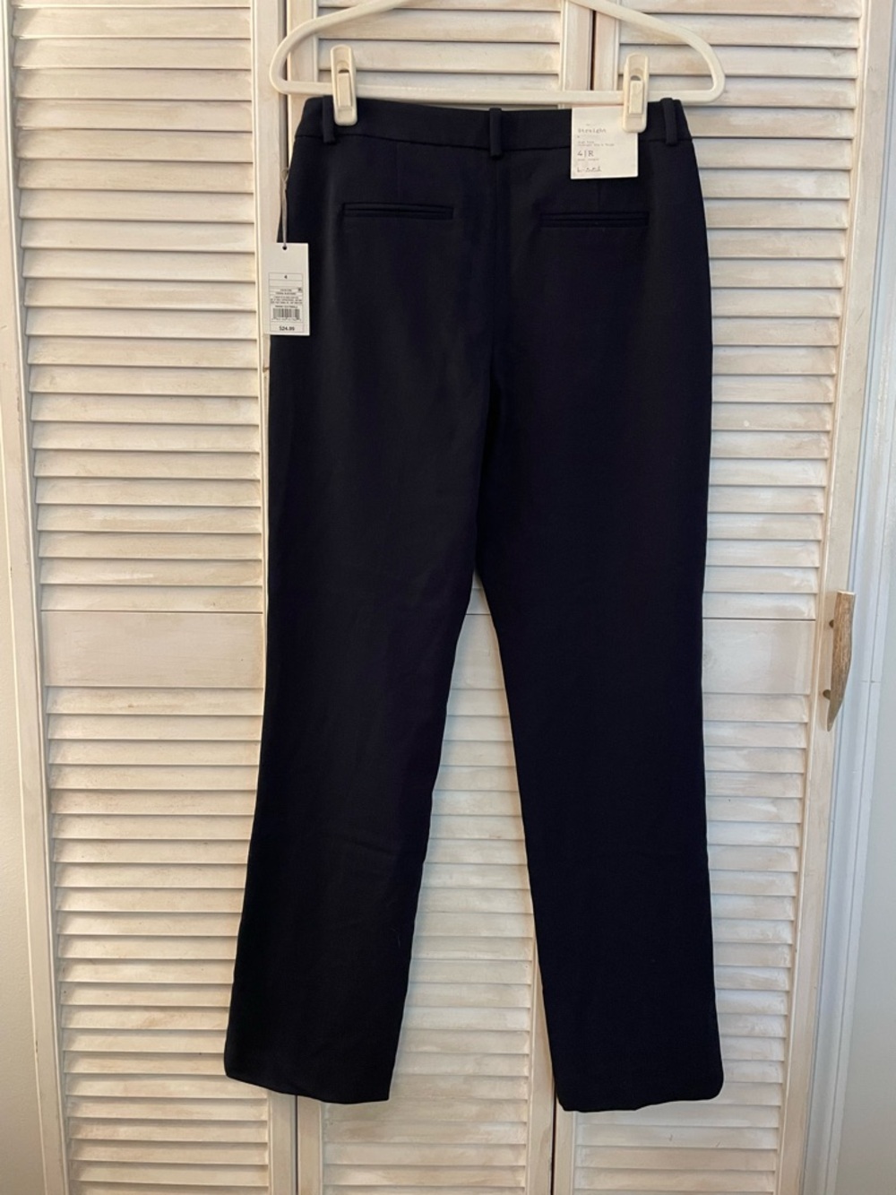 A New Day - High Rise Straight Dress Pants Navy/Federal Blue Size 4R